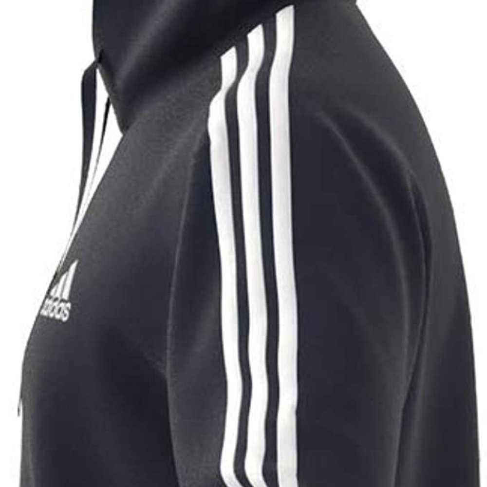 🆕adidas Men's Essentials 3-Stripes French Terry Hoodie, LG-Legend Ink/White,NWT - Picture 3 of 3
